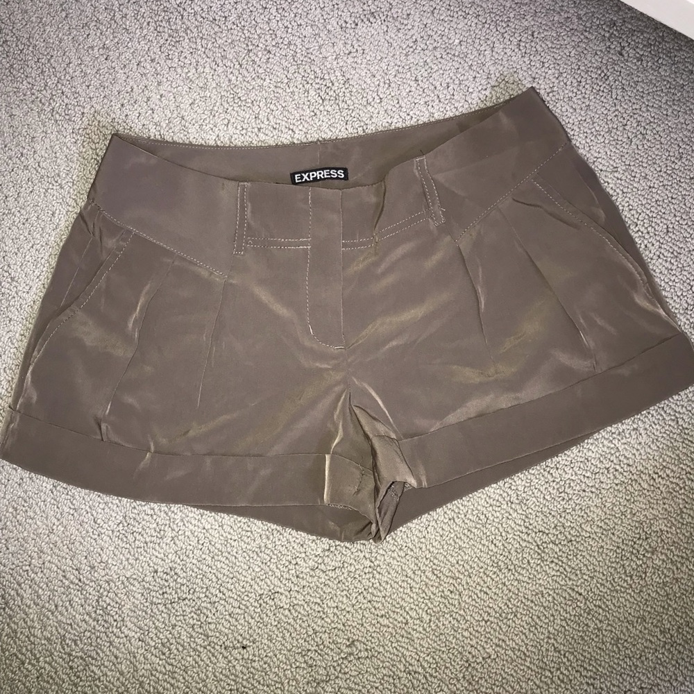 Express silk dress shorts